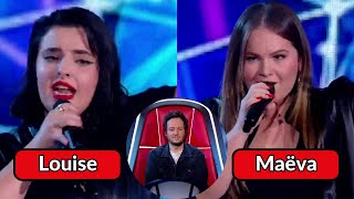 Louise vs Maëva - Ma philosophie (Amel Bent) | The Voice France 2024 | Battle Rounds