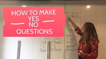 How to Make Yes / No Questions - English Lesson - ESL