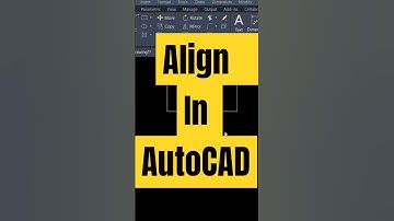 Align In AutoCAD #autocad #autocadplan #autocadtutorial #autocad2021 #alignment #align