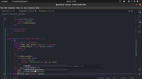5. update data with express js orm sequelize