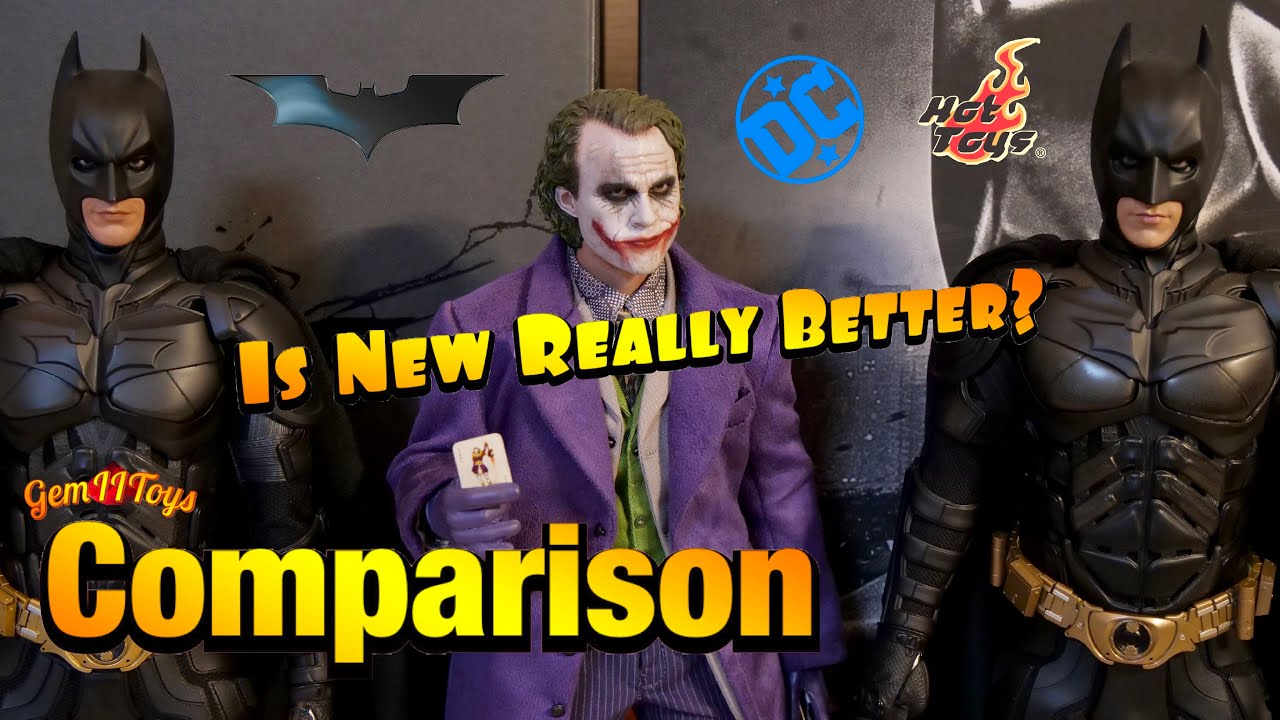 Hot Toys BATMAN! The Dark Knight Rises DX12 VS DX19 Bruce Wane Bale Trilogy  Comparison ホットトイズ