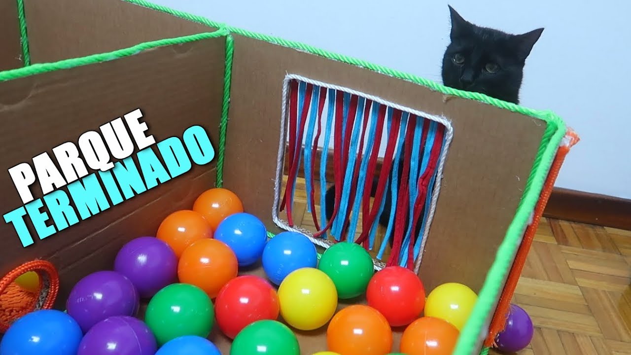 ⁣PARQUE DE BOLAS PARA GATOS FINALIZADO