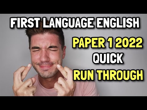 Video IGCSE First Language English - PAPER 1 - A QUICK RUN... - youtube