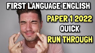 IGCSE First Language English - PAPER 1 - A QUICK RUN THROUGH OF ALL THE QUESTIONS 2022