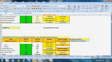From DfRSoft.Com: Instructional Video on Acceleration Factors Update 2