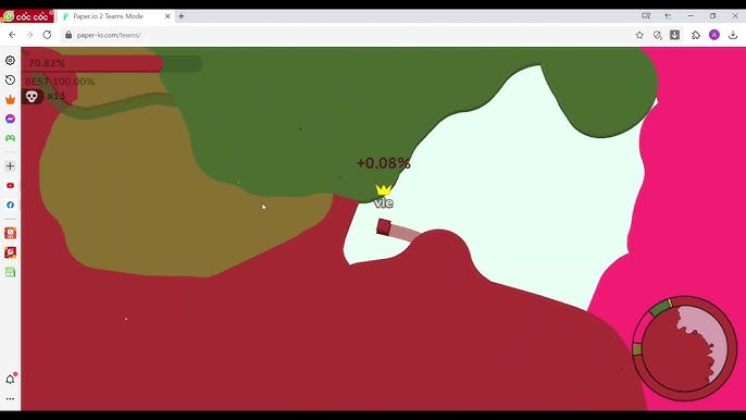 Paper.io 2 [Teams] Map Control: 100.00% - Bilibili