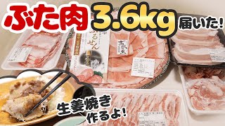 ぶた肉3.6kg届いたから、しょうが焼きを作ってみた【ふるさと納税】