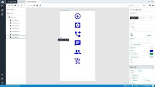 Iconbutton Widget In D3E Studio