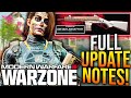 WARZONE: All NEW UPDATE CHANGES &amp; PATCH NOTES! Aftermarket Weapon Update, Gameplay Changes, &amp; More!