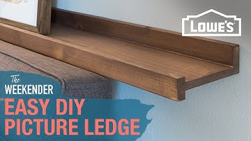Easy DIY Picture Ledge