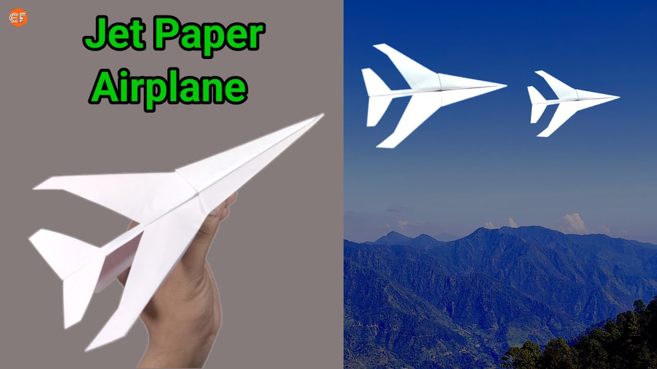Origami Paper Plane How To Make a Jet Paper Airplane That Fly High