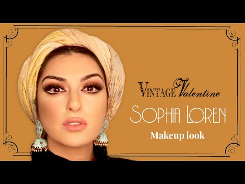 مكياج صوفيا لورين الرومنسي l Sophia Loren Makeup Look for #Valentine
