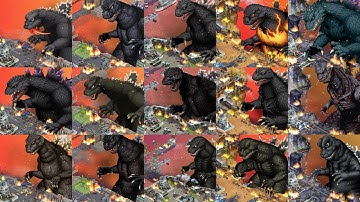 ALL GODZILLA INTRO in Godzilla defense force ゴジラディフェンスフォース 所有哥斯拉哥斯拉防御部队 ゴジラディフェンスフォースのすべてのゴジライントロ
