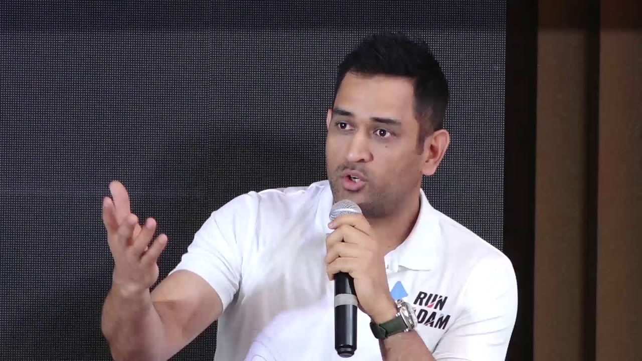 CRICKETER MS DHONI LAUNCH RUN ADAM INDIA 1ST SPORTS TALENT NETWORK salman khan song