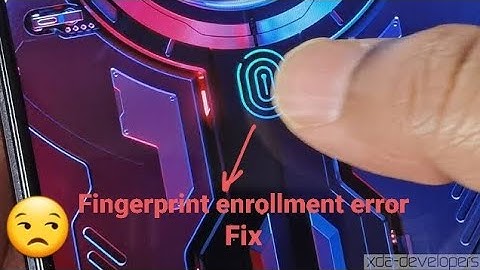 Asus ROG Phone Fingerprint issue solved Fingerprint enrollment was not completed error.