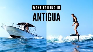 Our Favorite No Wind Activity: Wake Foiling!