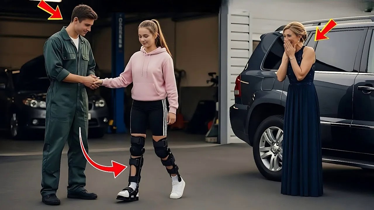 Armer Mechaniker schenkt der behinderten Tochter des Milliardärs ein Wunder