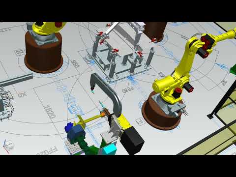 tecnomatix siemens welding line simulation