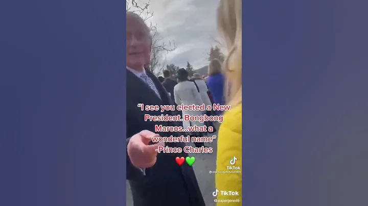 Prince Charles to bong bong marcos what a wonderfu...
