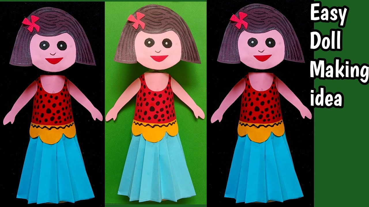Doll Making Craft. Best out of Waste. Home Decor Craft. 