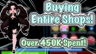 BUYING ENTIRE SHOPS IN ROYALE HIGH! 450K+ SPENT!