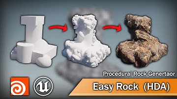 Easy Rock (Procedural Rock Generator) | Houdini Digital Asset