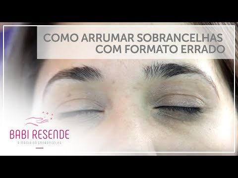 Curso Design de Sobrancelhas #7: Como arrumar sobrancelhas com formato errado