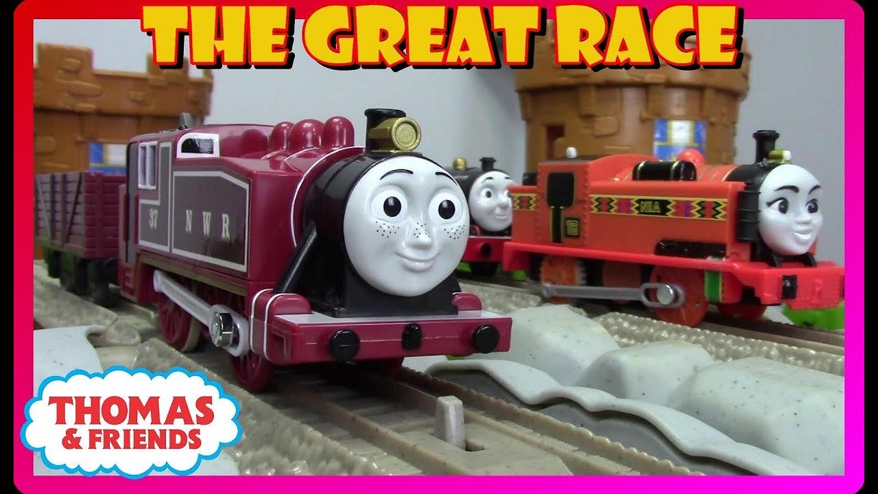 Who is the Fastest? Nia or Red Rosie? THOMAS AND FRIENDS THE GREAT RACE