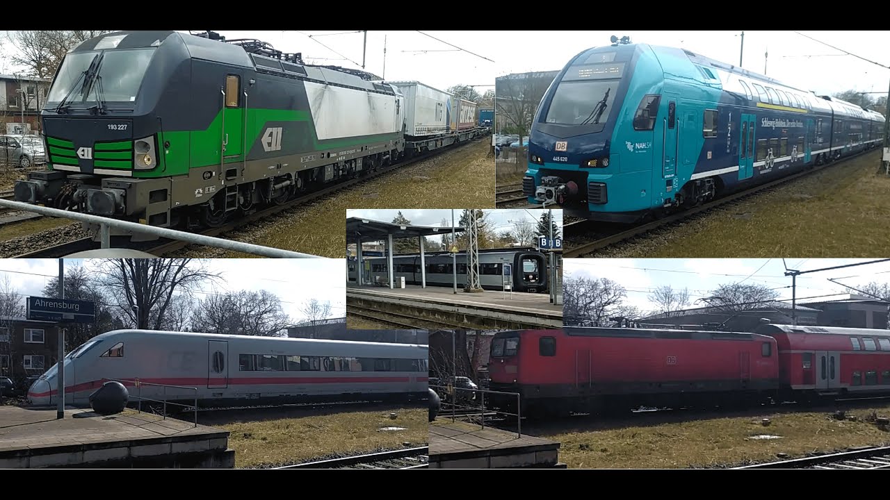 [15.03.2023] Züge in Ahrensburg (RB, RE, IC, ICE, Güterzug)