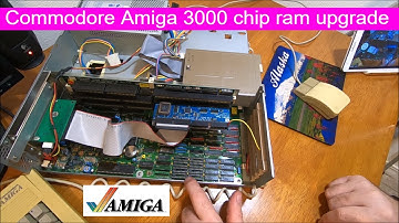 Commodore Amiga 3000 chip ram upgrade now it can run more games