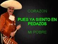 DEJAME QUE ME VAYA VICENTE FERNANDEZ KARAOKE