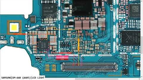 Samsung A40 SM A405 LCD Light No Grapice Problem Hardware Solution