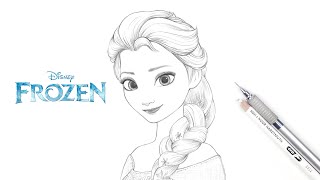 How to draw Elsa | Frozen | Disney | Elsa