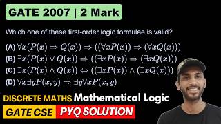 GATE CSE 2007 Discrete Maths Which one of these first order logic formulae is valid for all xP