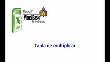 Tabla de multiplicar - VBA & Matemáticas