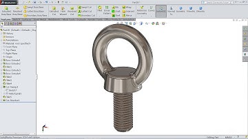 Solidworks tutorial | Sketch Eye Bolt in Solidworks