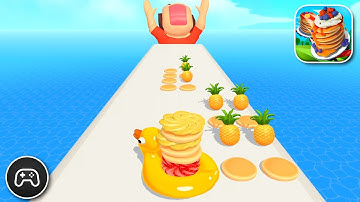Pancake Run - Gameplay Walkthrough Part 68 - Casual Game Levels 420-424 (iOS, Android)