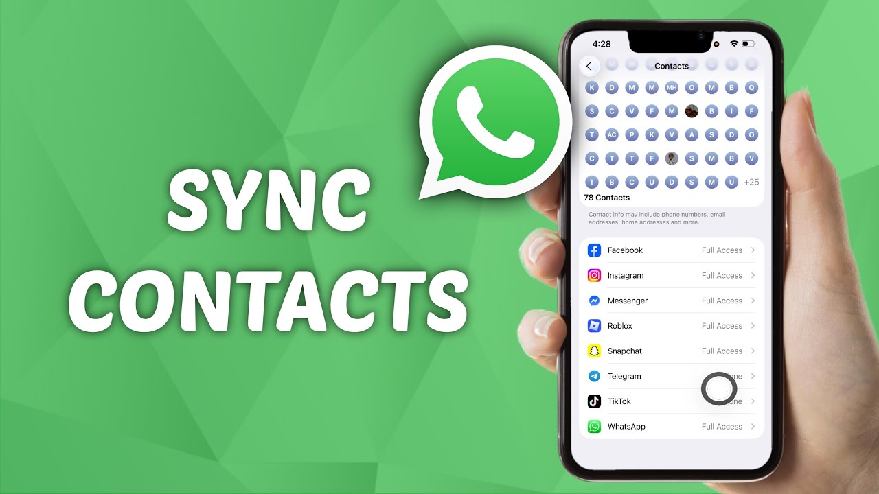 How to Sync WhatsApp Contacts on iPhone YouTube