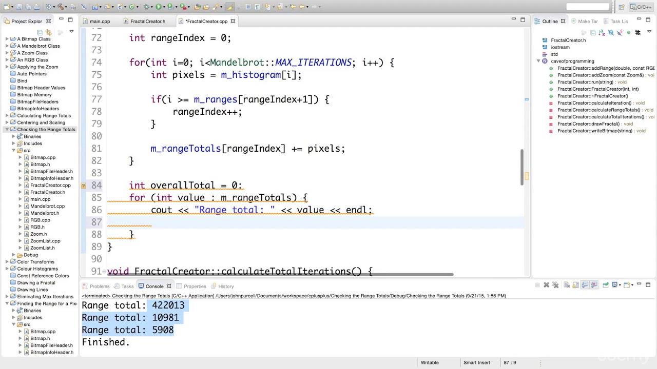 Learn Advanced C++ Programming checking the range totals - YouTube