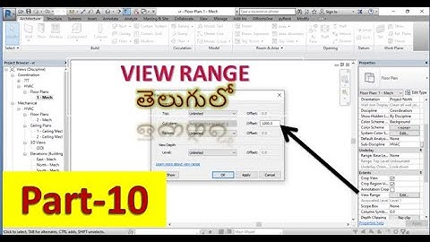 VIEW RANGE|#REVIT | #revitintelugu #architecture #bim #mep #education #modeling #trending #CUTPLANE|