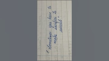 SACRIFICE TO SUCCESS#calligraphia#calligraphy#cursivewriting#cursive#handwriting#success#sacrifice