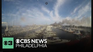 Large fire spotted in Atlantic City, New Jersey