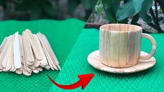 DIY A Cup from Ice Cream Sticks Part 1
