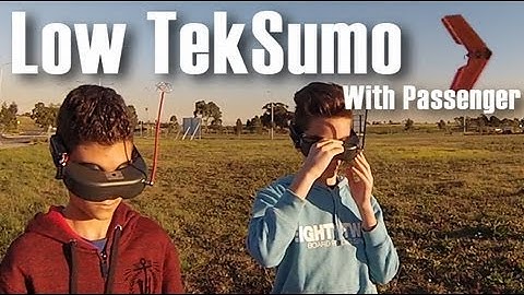 Thomas Taking His Cousin for an FPV Ride Teksumo Ride - Some Nice Flying
