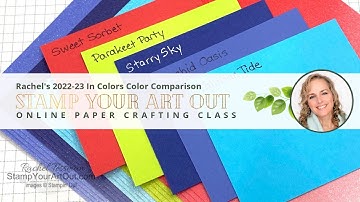 Rachel’s 2022-24 In Colors Color Comparison