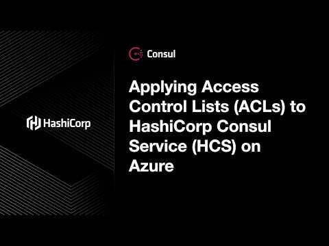 Demo: Applying Access Control Lists (ACLs) to HashiCorp Consul Service (HCS) on Azure