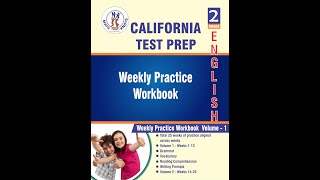 California CAASPP – 2nd Grade ELA Test Prep Workbook Volume 1 | Book Preview Video