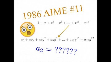 1986 AIME Problem #11 Rewriting a Polynomial!