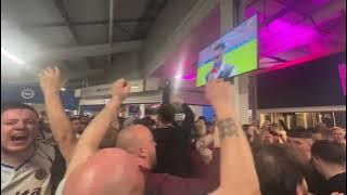 Villa Fans Sing about Birmingham City’s Relegation in the Concourse at Brighton