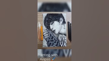 Drawing Kim Taehyung | BTS V |#BTS #Butter #Army |( An attempt) For BTS Armies #Shorts